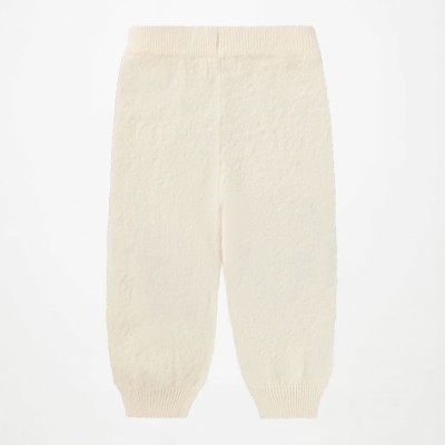 Molo Baby Off-White Wool Trousers with Animal Details