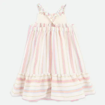 Angel Face Oceana Jacquard Stripe Sun Dress Snowdrop Stripe