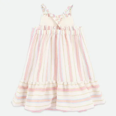 Angel Face Oceana Jacquard Stripe Sun Dress Snowdrop Stripe