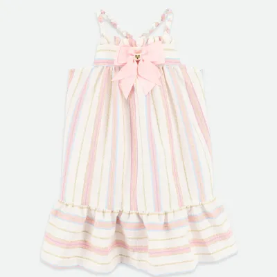Angel Face Oceana Jacquard Stripe Sun Dress Snowdrop Stripe