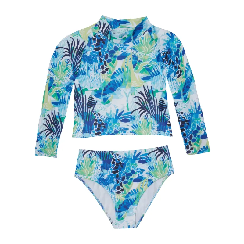 Marie Raxesky Swimsuit Long Sleeve Crop Bikini Aquatic Marie Raxesky Swimsuit Long Sleeve Crop Bikini Aquatic