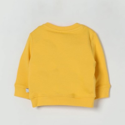 Stella McCartney Kids Κίτρινη Βρεφική Φούτερ Μπλούζα με Γραφικό Σχέδιο "Peek A Boo"