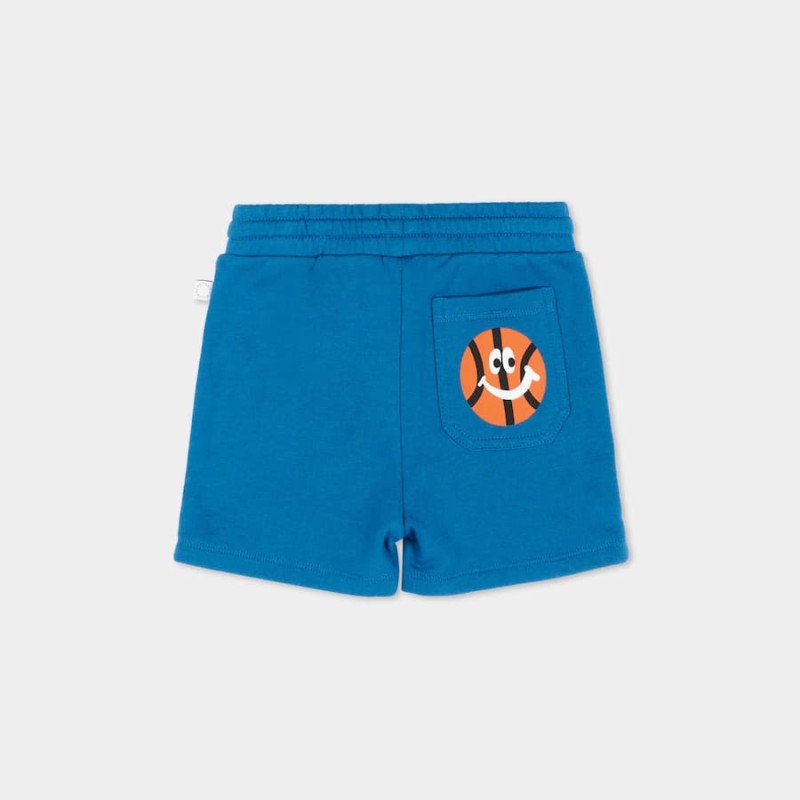Stella McCartney Kids- Βρεφικό Μπλε Αθλητικό Σορτς για Βρεφικό Αγόρι