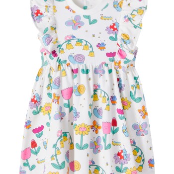 Stella McCartney Kids Baby Bug House cotton-blend jersey dress