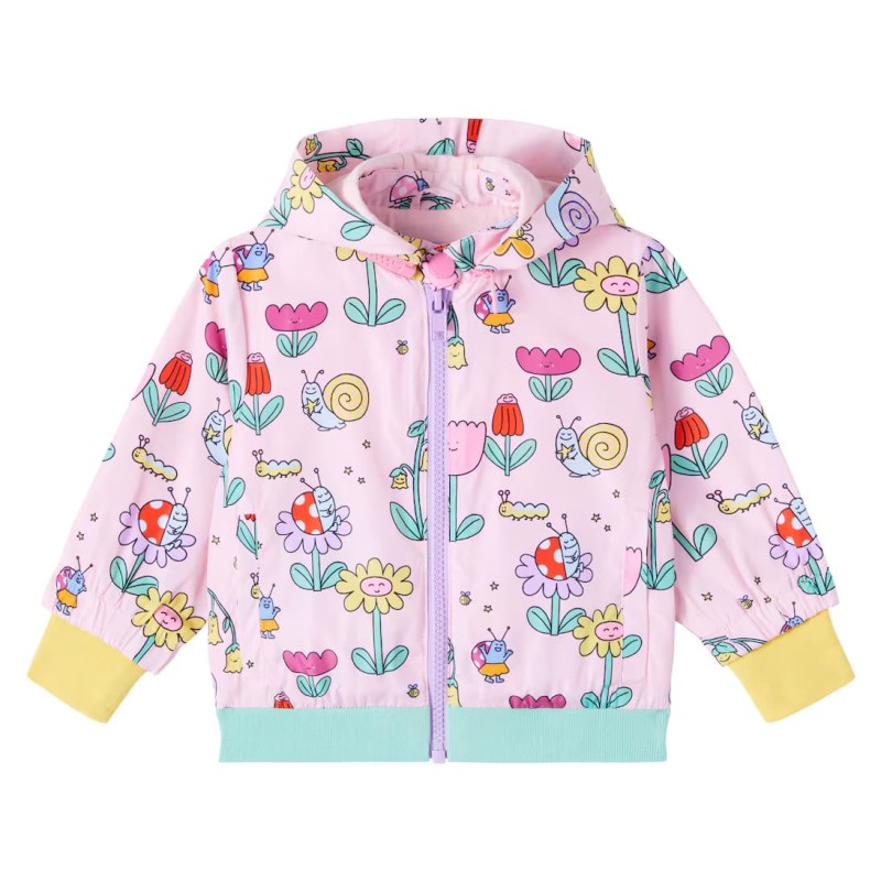 Stella McCartney Kids Baby Bug House printed puffer jacket