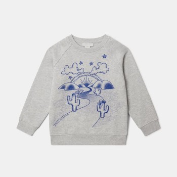Stella McCartney Kids Παιδικό Γκρι Μελανζέ Φούτερ Rodeo Graphic
