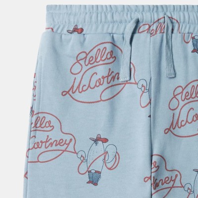 Stella McCartney Kids Παιδική Γαλάζια Φόρμα Φούτερ με Cowboy & Lasso Print