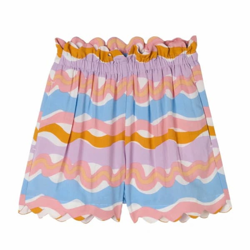 Stella McCartney Kids Παιδικό Κοριτσίστικο Σορτς Pastel Waves Πολύχρωμο