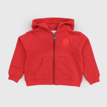 Stella McCartney Kids Red Hooded Sweat Zip-Up Jacket