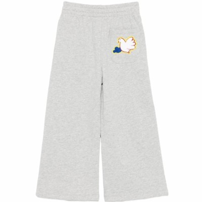 Stella McCartney Kids Παιδικό Κοριτσίστικο Γκρι Μελανζέ Σετ Φόρμας με Κόκκινο Λογότυπο Stella