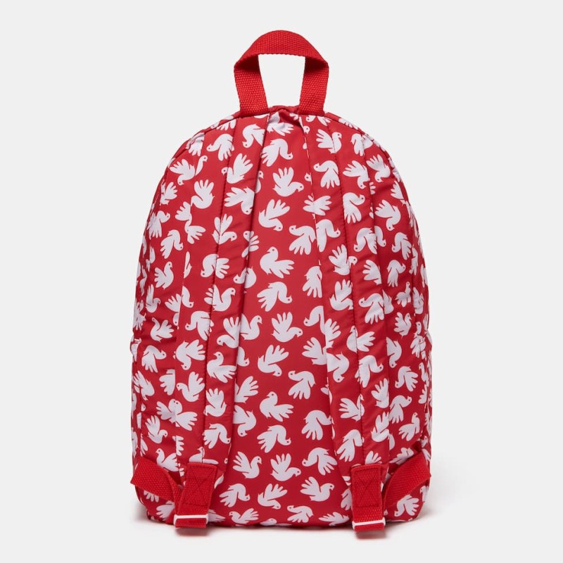 Stella McCartney Kids Children's Red/White Bird Print Backpack