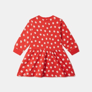 Stella McCartney Kids Baby Κόκκινο Φόρεμα Jersey με Ditsy Floral Print