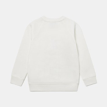 Stella McCartney Kids Παιδικό Κρεμ Φούτερ με Πολύχρωμο Κεντημένο Λογότυπο Stella
