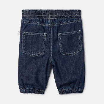 Stella McCartney Kids Baby Boy Μπλε Τζιν Παντελόνι με Superhero Patches