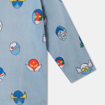 Stella McCartney Kids Baby Boy Blue Superhero Print Jersey Top