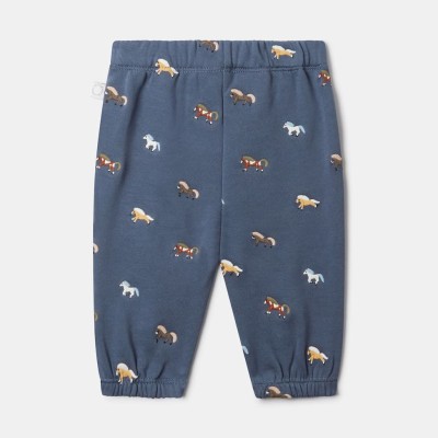 Stella McCartney Baby Boy Μπλε Φόρμα Παντελόνι με Σχέδιο Άλογα