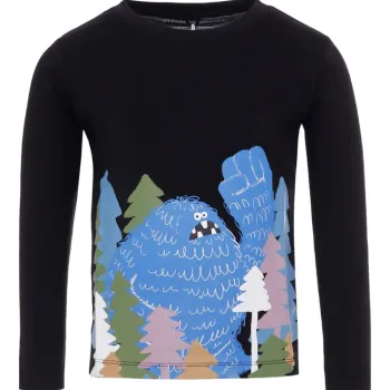 Stella Mc Cartney Παιδική Μάυρη Μπλούζα Με Yeti