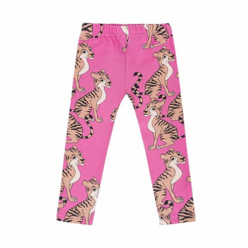 Dear Sophie – Kids Pink Leggings with Tigers Dear Sophie – Kids Pink Leggings with Tigers