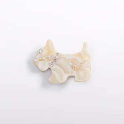 Abel & Lula Kids Hair Clip Dog White