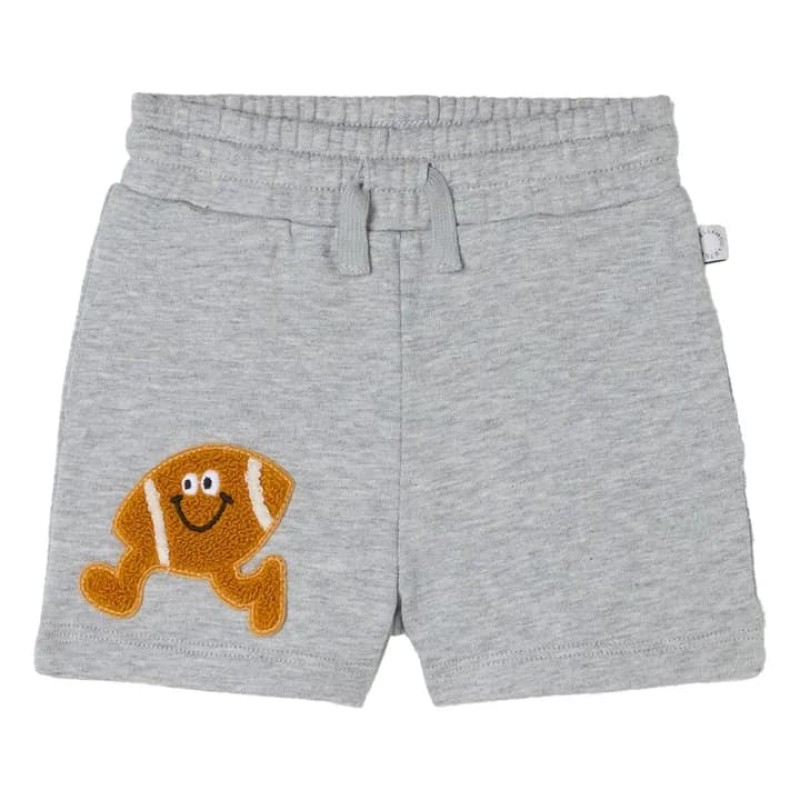 Stella McCartney Kids Βερμούδα Γκρι Με Μπάλα Baseball