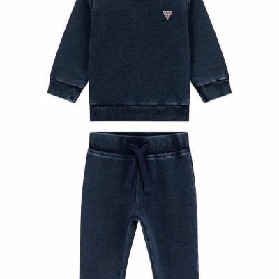 GUESS Βρεφικό Αγορίστικο Μπλε Σετ Φόρμας