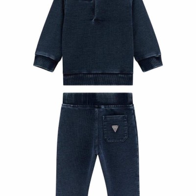 GUESS Βρεφικό Αγορίστικο Μπλε Σετ Φόρμας