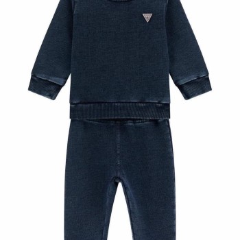 GUESS Βρεφικό Αγορίστικο Μπλε Σετ Φόρμας