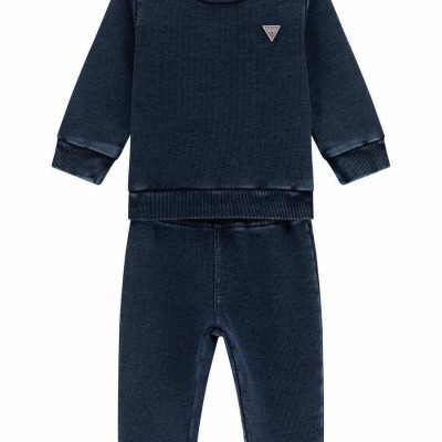 GUESS Βρεφικό Αγορίστικο Μπλε Σετ Φόρμας
