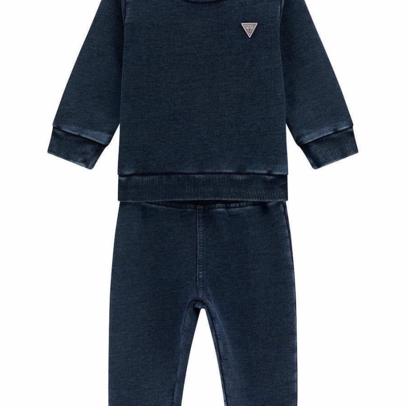 GUESS Βρεφικό Αγορίστικο Μπλε Σετ Φόρμας