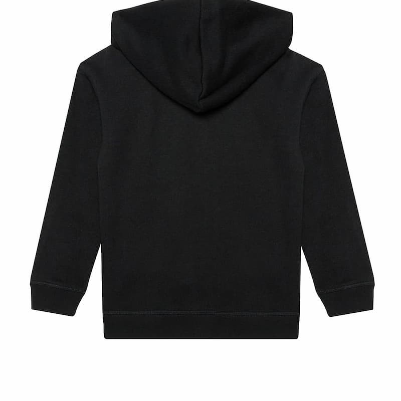 GUESS Παιδική Μαύρη Αγορίστικη Ζακέτα Φούτερ με Ενσωματωμένη Κουκούλα