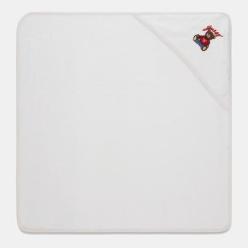 GUESS Βρεφική Αγοριστική Κρεμ Πετσέτα με Κέντημα & Τσαντάκι (ONE SIZE)