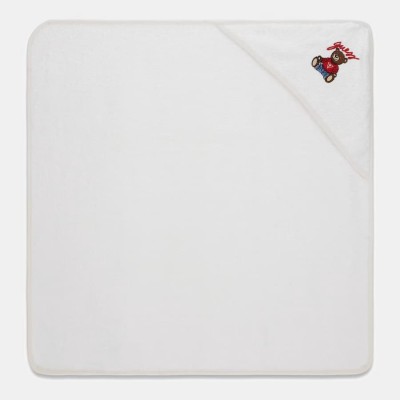 GUESS Βρεφική Αγοριστική Κρεμ Πετσέτα με Κέντημα & Τσαντάκι (ONE SIZE)