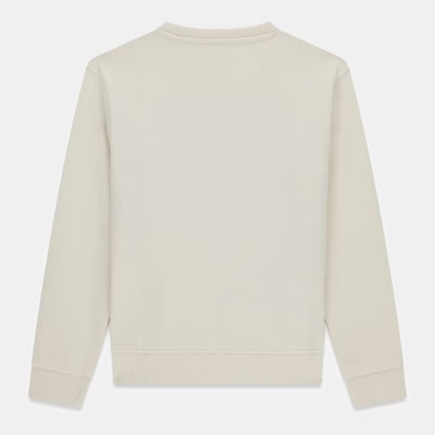 GUESS Παιδική Κρεμ Φούτερ Αγορίστικη Μπλούζα με Μπροστινή Στάμπα Καφέ Αρκουδιού