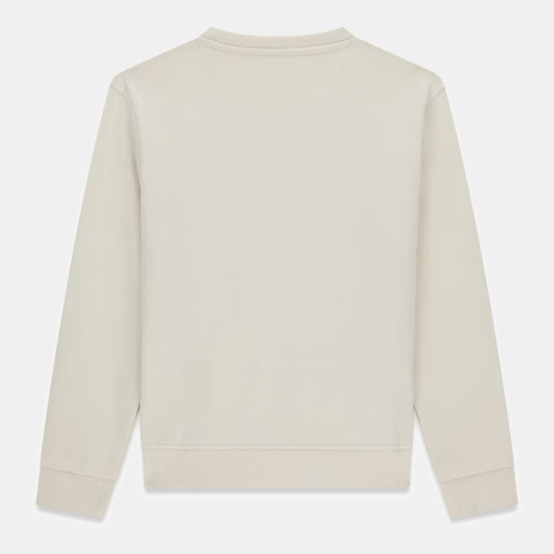 GUESS Παιδική Κρεμ Φούτερ Αγορίστικη Μπλούζα με Μπροστινή Στάμπα Καφέ Αρκουδιού