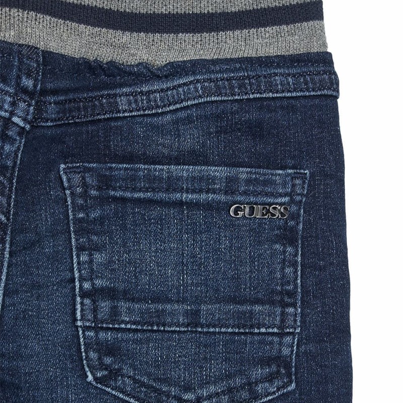 GUESS Παιδικό Αγορίστικο Ελαστικό Παντελόνι Τζιν Cargo Μπλε Σκούρο