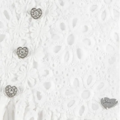 Guess Girls' Lace Short Sleeve Ceremony Dress Guess Girls' Lace Short Sleeve Ceremony Dress