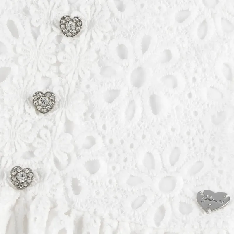 Guess Girls' Lace Short Sleeve Ceremony Dress Guess Girls' Lace Short Sleeve Ceremony Dress