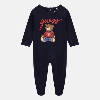 Guess – Βρεφικό Φορμάκι Σκούρο Μπλε με Αρκουδάκι (Αγόρι)