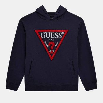 Guess Παιδική Μπλούζα Φούτερ Σκούρο Μπλε