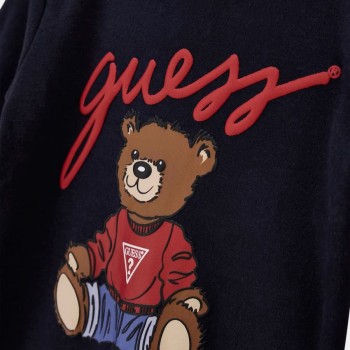 Guess – Βρεφικό Φορμάκι Σκούρο Μπλε με Αρκουδάκι (Αγόρι)