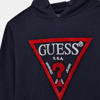 Guess Παιδική Μπλούζα Φούτερ Σκούρο Μπλε
