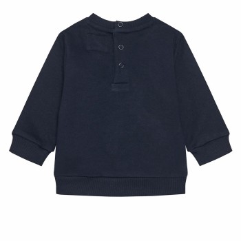 Guess – Boys’ Dark Blue Cotton Sweatshirt with Embroidered Bear