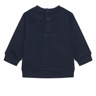 Guess – Boys’ Dark Blue Cotton Sweatshirt with Embroidered Bear
