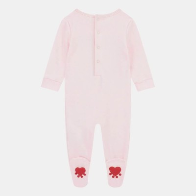Guess – Baby Girls’ Pink Cotton Romper with Bear