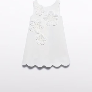 Abel & Lula Παιδικό Λευκό Φόρεμα 