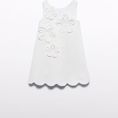 Abel & Lula Παιδικό Λευκό Φόρεμα