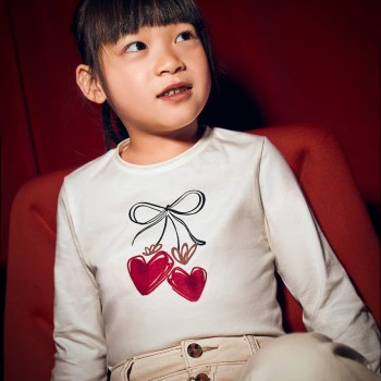 Mayoral – Σετ Μπλούζα & Λαστιχάκι Μαλλιών για Κορίτσι (Μακιάτο Κόκκινο)