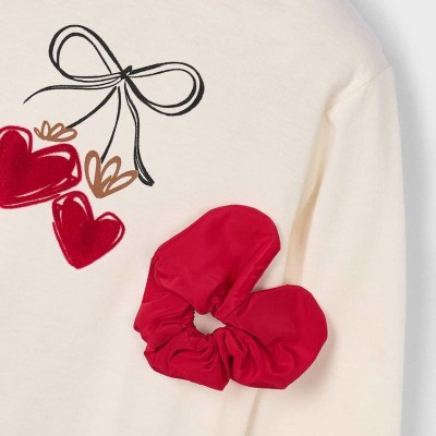 Mayoral – Σετ Μπλούζα & Λαστιχάκι Μαλλιών για Κορίτσι (Μακιάτο Κόκκινο)