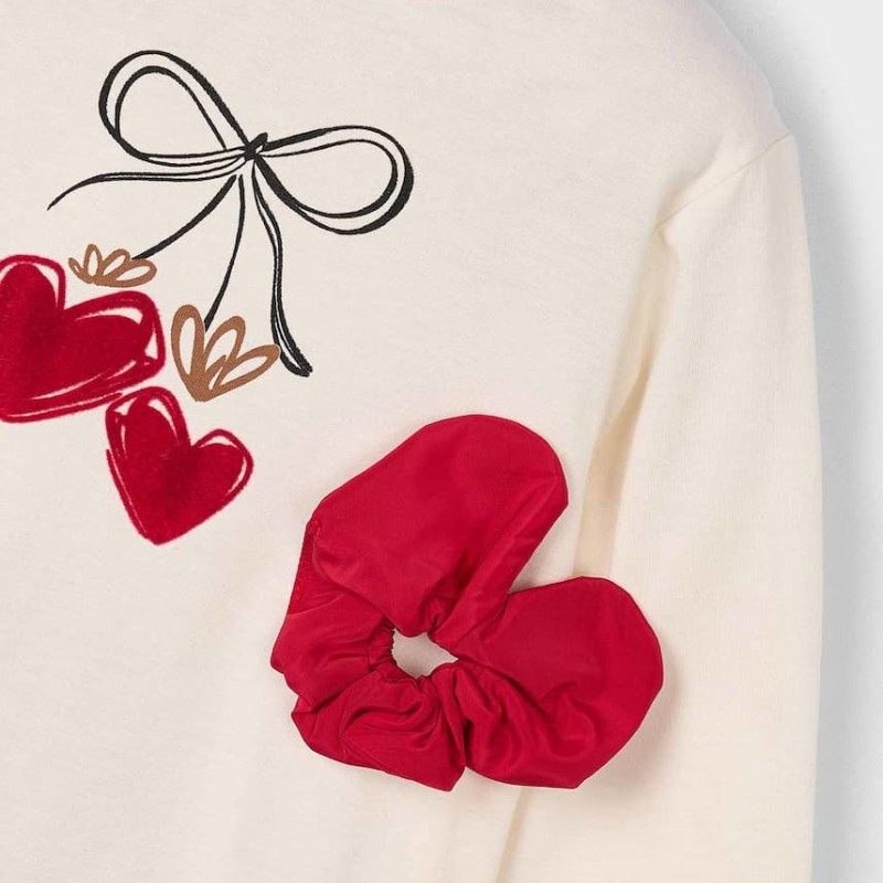 Mayoral – Σετ Μπλούζα & Λαστιχάκι Μαλλιών για Κορίτσι (Μακιάτο Κόκκινο)