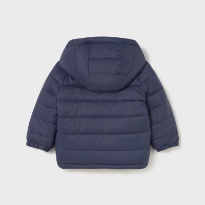 Mayoral – Reversible Baby Jacket Navy/Beige with Bear Print
